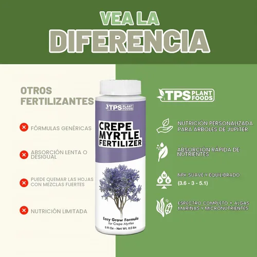 Vista 4 de Fertilizante de mirto crepé, alimento líquido para plantas para flores
