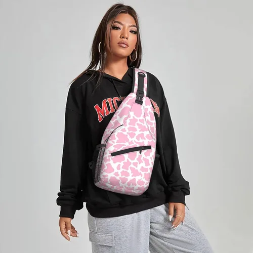 Vista 5 de Famame Mochila bandolera para el pecho, bolsa de hombro, gimnasio, ciclismo, viajes, senderismo, mochila para hombres y mujeres, Multicolor22