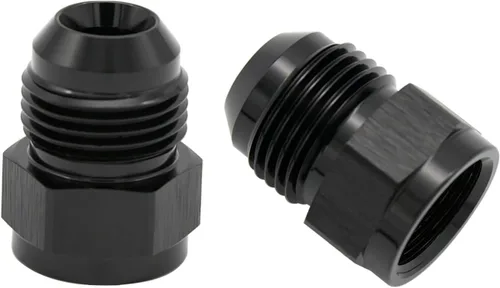 Vista 17 de 1/8 NPT hembra a -3 AN AN3 macho Flare Thread Expander adaptador Expander Accesorios de manguera Aluminio Negro