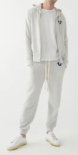 Vista 2 de True Religion - Sudadera con capucha y cremallera con logotipo de Buda para hombre