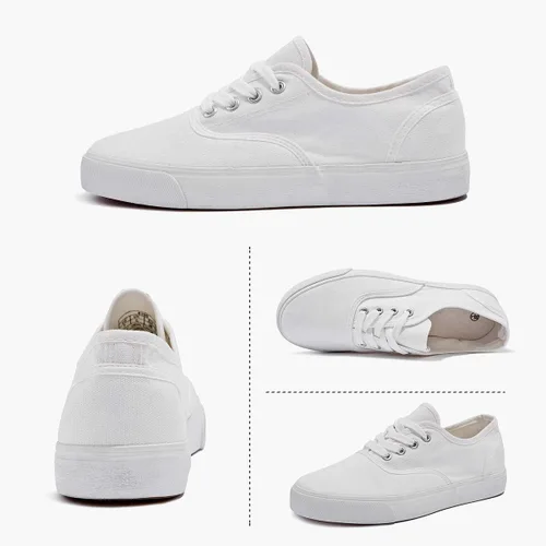 Vista 3 de Tenis de lona para mujer, de corte bajo, para caminar y correr