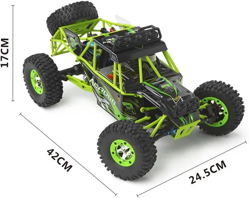 Vista 7 de WLtoys Coches RC escala 1/12 2.4G 4WD de alta velocidad eléctrico todo terreno todoterreno Rock Crawler escalada Buggy RTR para niños y adultos