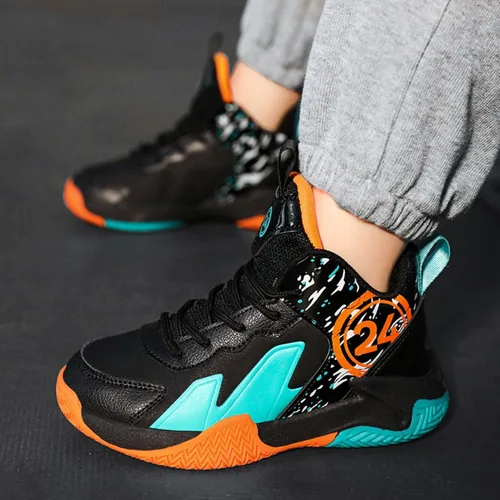 Vista 5 de Zapatos de baloncesto deportivos antideslizantes para niños