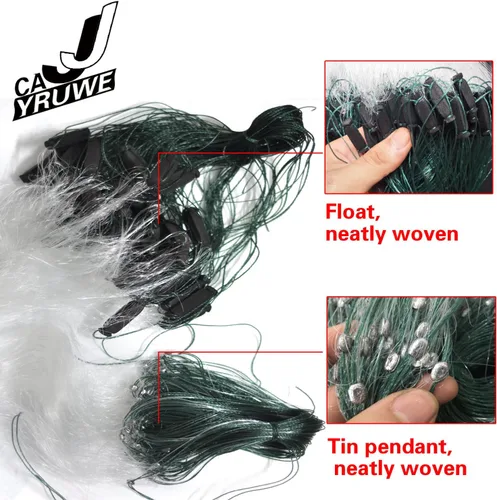 Vista 7 de Folding Fish Sticky Net Three Layer Mesh Nylon Floating Fishing Net Automatically Trap Catch Stick More Fish Easily Portable Folded Reuse Durable