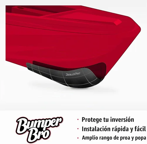 Vista 2 de BerleyPro Bumper Bro Kayak Keel Guard - Protección duradera del casco para kayaks de la ciudad vieja