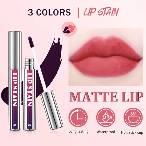 Vista 5 de 3 unidades de tinte de labios despegable, tinte de labios de larga duración, delineador de labios impermeable, delineador de labios que se despega