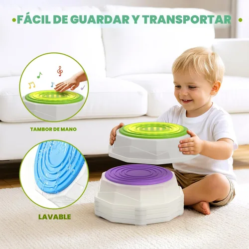 Vista 4 de Wee Wonders Piedras iluminadas y haz de equilibrio para niños, juguetes
