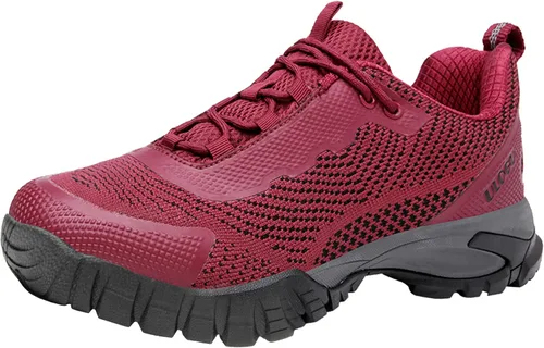 Vista 9 de ulogu Zapatos de senderismo impermeables para hombres y mujeres, cómodos, ligeros, antideslizantes, para caminar todo el día, para trabajar y caminar