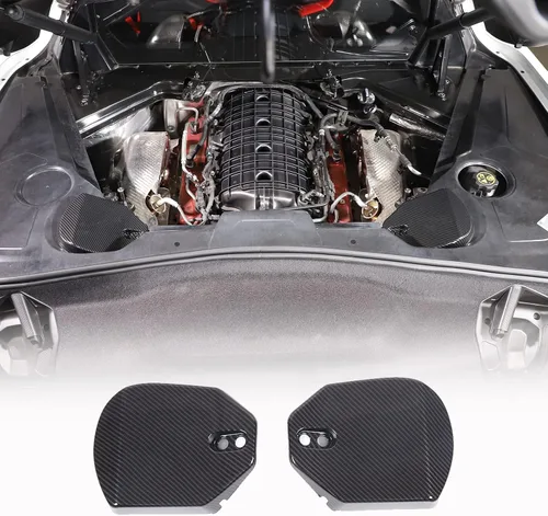 Vista 14 de Cubierta de Torre de Puntal Trasero Compatible con Chevrolet Corvette C8 Stingray 2020-2024, Panel de Protección de Torre Amortiguadora Trasera