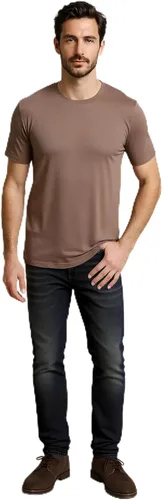 Vista 10 de Camiseta para hombre, sin encogimiento, suave, ajustada, de primera calidad, 100% algodón Supima