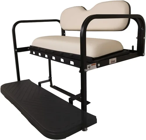 Vista 5 de Mach3 Yamaha G19 / G22 Kit de asiento trasero abatible para carrito de golf Blanco