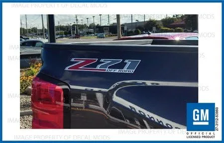 Vista 2 de Pegatinas para camiones GMC Sierra Z71 Offroad - F (2014-2017) cabecera (juego de 2) FG7G0