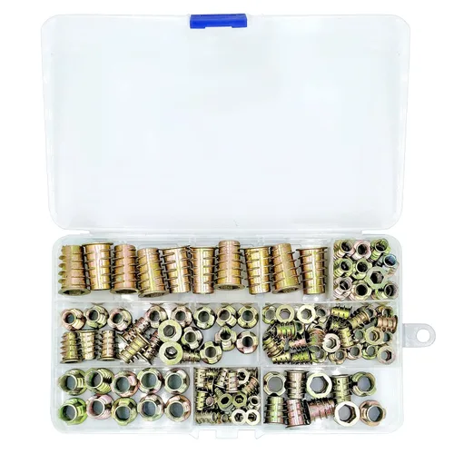 Vista 6 de 130pcs M4-M10 Aleación de Zinc Tornillo Tuerca Insertos Hexagonal Socket K10