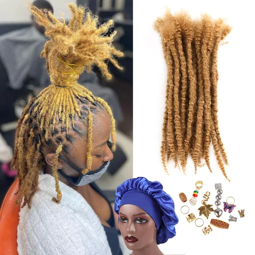 Vista 9 de Extensiones de cabello humano texturizado con extremos rizados, extensiones de cabello humano completamente hechas a mano para mujeres/hombres, se