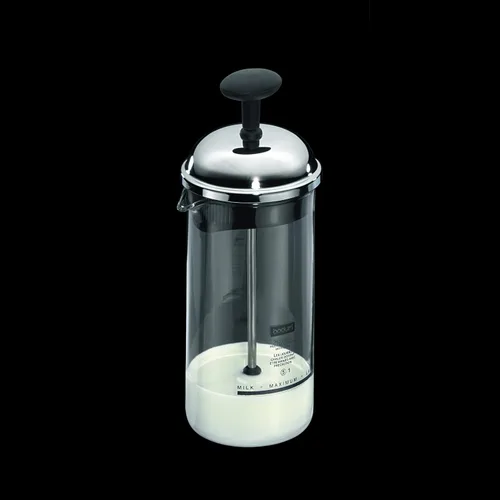 Vista 5 de Bodum 1963-01 Espumador de leche Chambord pequeño, 2.5 onzas, negro