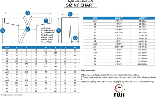 Vista 2 de FUJI BJJ Gi - Brazilian Pride Ediditon - Jiu Jitsu brasileño Gi con cinturón blanco
