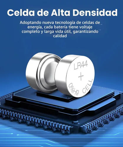 Vista 8 de YKM Paquete de 10 Baterías LR44 AG13 L1154f A76 357/303 L1154 L1154c LR44h 1.5V Baterías Alcalinas para Calibrador Digital Batería de Reloj