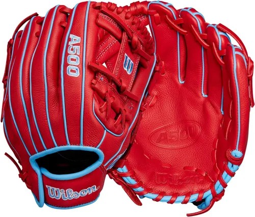 Vista 10 de Wilson A500 Adult + Youth Baseball Glove + Mitt Sizes 10.5" - 12.5" Right + Left Hand Throw Multiple Styles