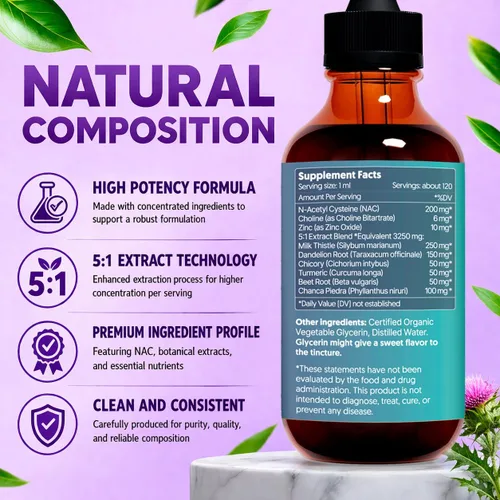 Vista 6 de Extracto líquido de ginseng rojo asiático y ginseng americano – Ginseng para energía, rendimiento cognitivo y enfoque – Tintura líquida