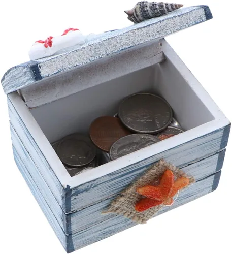 Vista 3 de SandT Collection Star Fish - Caja de baratijas con temática náutica de 3 pulgadas