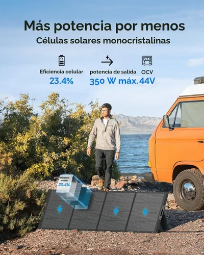 Vista 8 de BLUETTI Generador solar Elite 300 con panel solar de 350W incluido