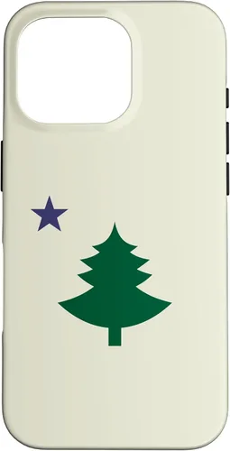 Vista 20 de Original Old Maine State Flag 1901 Pine Tree Star Case for iPhone 17