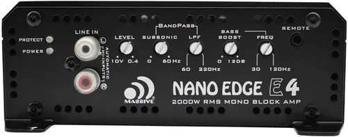 Vista 3 de Massive Audio Amplificador monobloque nano del borde 4000 vatios 1 ohmio estable E4