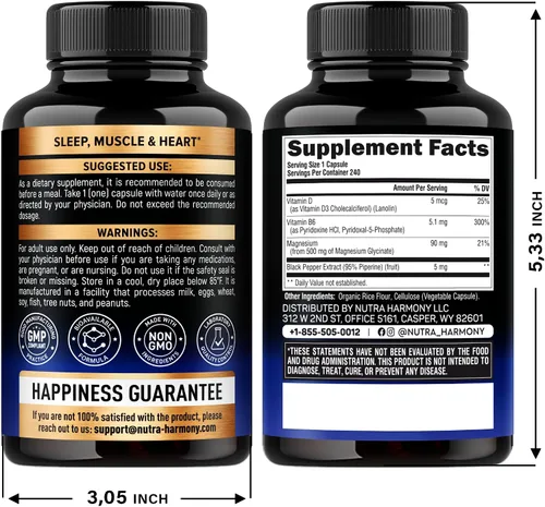 Vista 2 de Glicinato de magnesio 240 cápsulas y multivitaminas para hombres