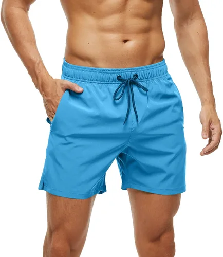 Vista 3 de Traje de baño para hombre, para gimnasio, atletismo, entrenamiento, correr, deportes, golf, descanso, ropa casual de verano y playa