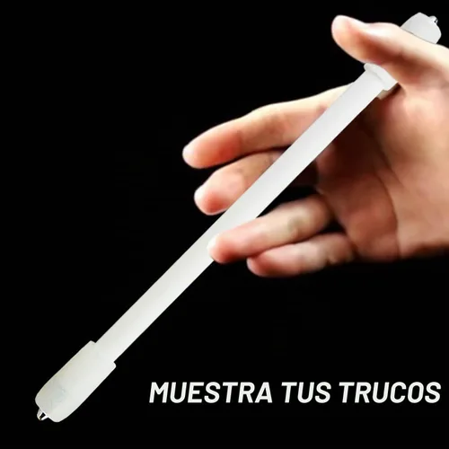 Vista 6 de Penspinning - Bolígrafos de viaje Mod Pen Spinning Mods Spinner Spin Stick antideslizante para principiantes, color blanco Negro