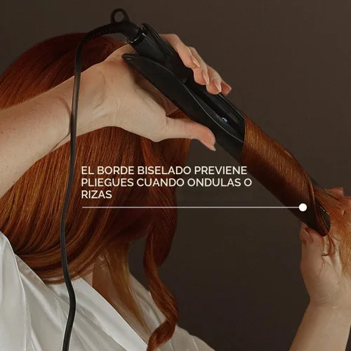 Vista 7 de Kristin Ess Hair Nanoblack - Plancha alisadora de pelo 3 en 1 + spray protector de calor Style Assist – Herramienta profesional de cerámica caliente