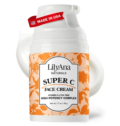 Vista 10 de LilyAna Naturals Hidratante facial y de cuello para mujeres y hombres – Crema hidratante facial y de cuello para piel seca y aclarado de manchas