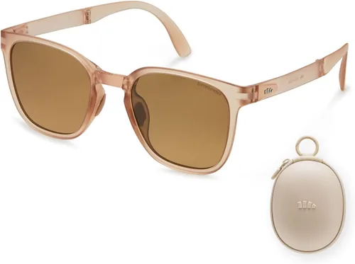 Vista 12 de BENEUNDER Gafas de sol polarizadas para hombres y mujeres, gafas de sol plegables ultraligeras con organizador