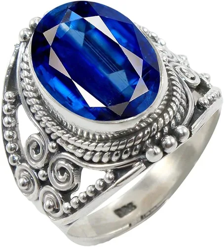 Vista 36 de Anillo de Plata Esterlina 925 para Mujeres con Piedra Preciosa Natural, Anillo de Compromiso de Plata Esterlina, Piedra Natal de Junio con Engaste