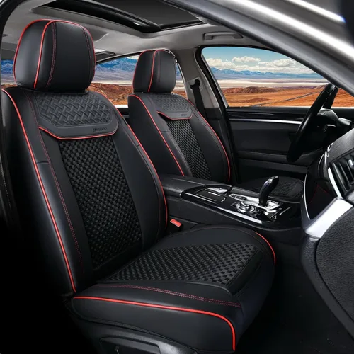 Vista 8 de Coverado - Fundas impermeables para asientos de coche, fundas delanteras para asientos de coche, 2 en 1, fundas protectoras para asientos de coche
