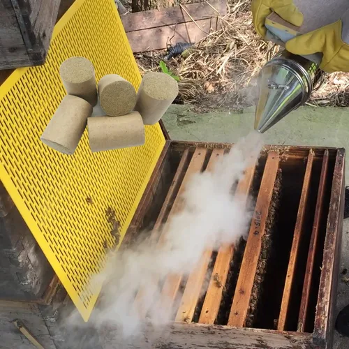 Vista 6 de Pellets para ahumadores de abejas, 108 unidades, herramientas de apicultura, pellets naturales para ahumar, pellets de ahumador de colmena de abeja