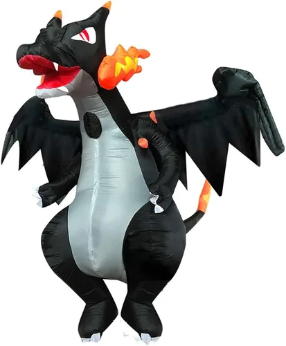 Vista 3 de XUANNIAO Disfraz inflable de animal para Halloween, cosplay, vestido de fiesta de cosplay, disfraz de lujo para adultos