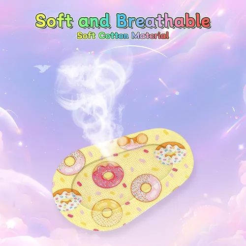 Vista 3 de 120 parches adhesivos para los ojos para niños, parches de ojos para niñas 15 estilos con 8 piezas cada uno, algodón suave transpirable a granel
