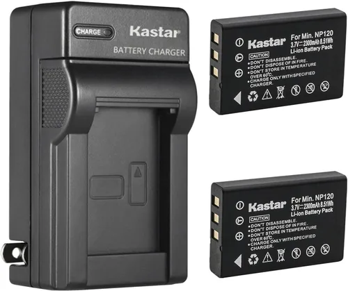 Vista 5 de Kastar Reemplazo del cargador de batería de pared de CA para cámaras digitales Toshiba CAMILEO H30, CAMILEO X100, Minolta MN80NV, CONTAX Tvs
