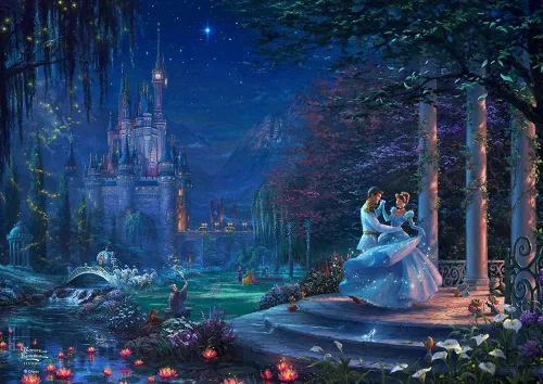 Vista 46 de MIGHTYPRINT Disney – La Bella Durmiente – Princesa Aurora y el Príncipe Felipe – Arte de pared duradero de 24 x 17 pulgadas – No hecho de papel