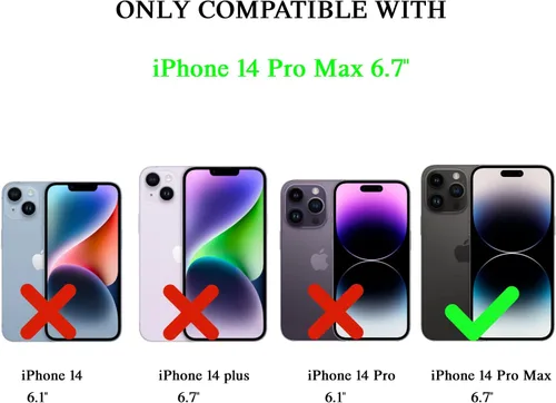Vista 6 de Funda estética navideña compatible con iPhone 14 Pro Max, funda festiva de invierno para iPhone 14 Pro Max para adolescentes, hombres y mujeres