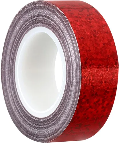 Vista 7 de PATIKIL Cinta brillante con purpurina de 0.591 in x 16.4 ft, 1 paquete de cintas adhesivas holográficas decorativas para manualidades, álbumes