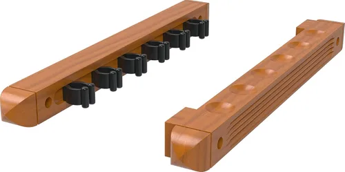 Vista 3 de Viper by GLD Products Fat Cat Oak 6 Cue - Estante para tacos de pared (2 piezas)