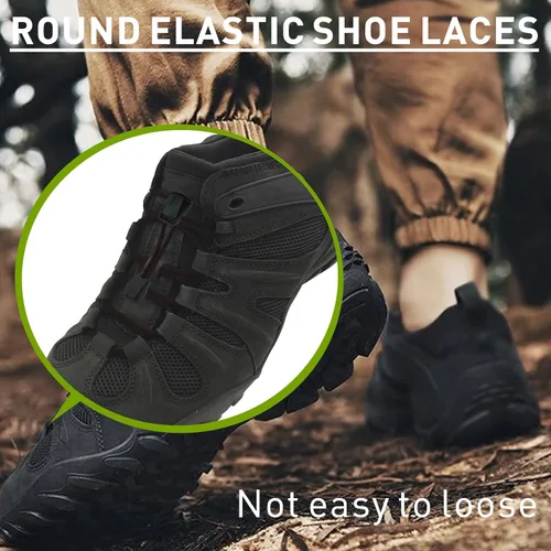 Vista 5 de 2 pares de cordones elásticos sin atar, cordones elásticos originales de repuesto para zapatos de agua elásticos Merrell