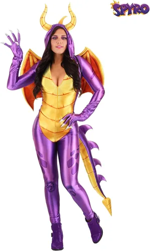 Vista 2 de Disfraz de Spyro the Dragon para mujer