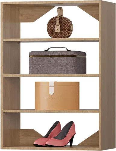 Vista 22 de Unidad Colgante Doble Mediana para Closet, Sistema Modular de Closet, Organizador de Sistema de Closet de Madera con Almacenamiento para Walk-in