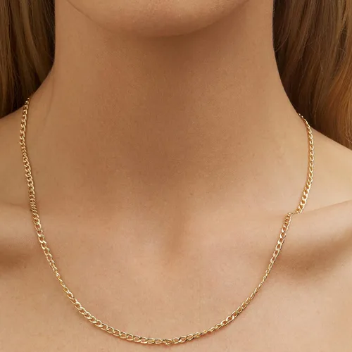 Vista 4 de Barzel Collar de cadena de oro chapado en oro de 18 quilates eslabones cubanos de 0079in 0118in 0157in 0197in para mujeres u hombres fabricado