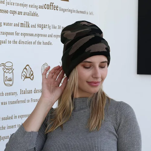Vista 3 de Rajputana Paquete de 1 y 2 gorros de invierno unisex para hombres y mujeres