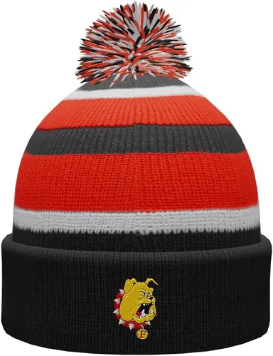 Vista 89 de NCAA Prime - Gorro de punto de invierno con pompón plegable