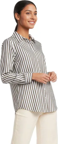Vista 30 de Lands' End - Camisa de manga larga de cordón Pinwale para mujer